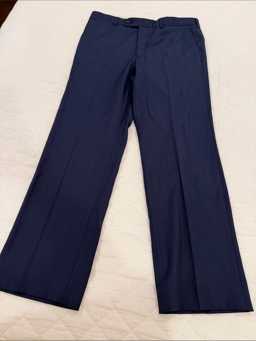Classic Navy Men's Dress Pants - Modern Straight Fit